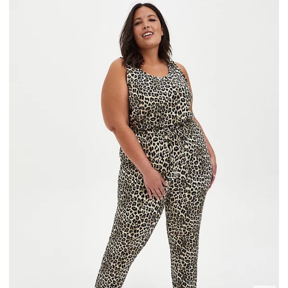 Torrid Leopard Sleep Jumpsuit - 3X